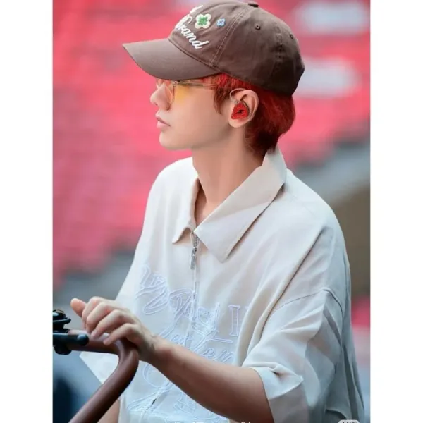 Good Brand Embroidered Floral Baseball Cap Brown - 5