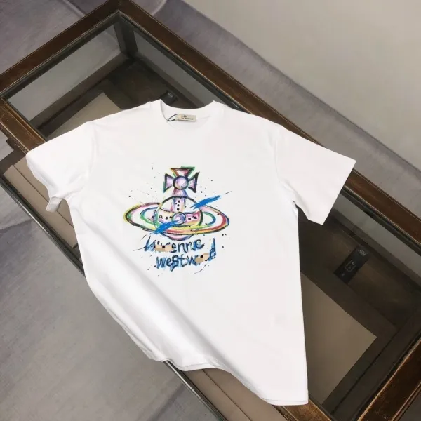 Vivienne Westwood Orb Logo Multicolor Spray Paint T-Shirt - 3