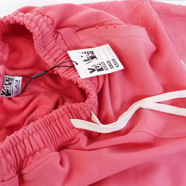 Design Embroidered Pink Hoodie and Sweatpants Set - 13