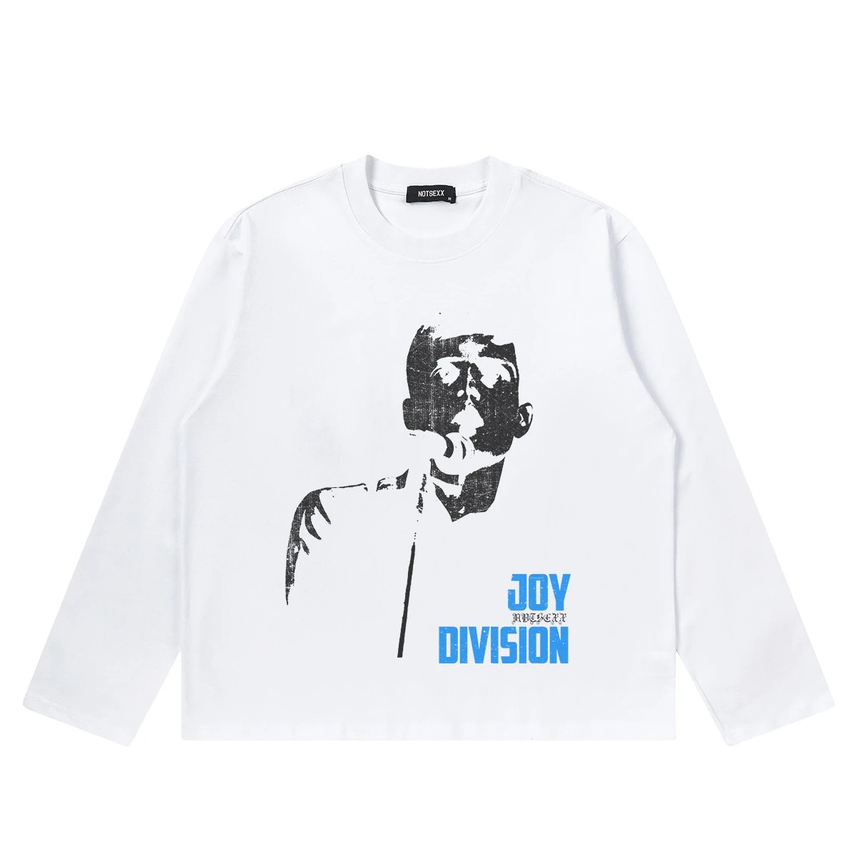 Design Joy Division Graphic Cropped T-Shirt Black T-Shirts - 19