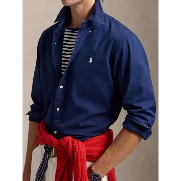 Polo Ralph Lauren Classic Fit Oxford Shirt Navy - 6