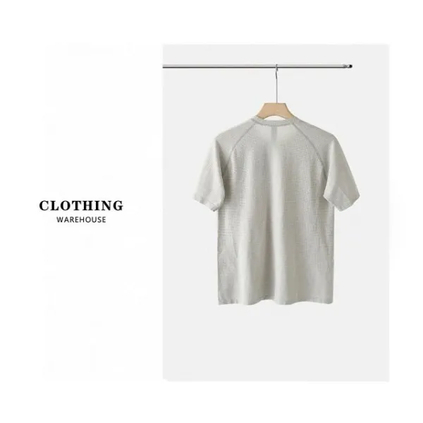 Design Textured Performance T-Shirt Gray - 27
