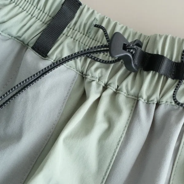 Design Patchwork Utility Shorts Mint Green - 18
