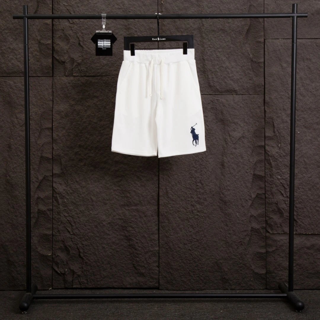 Ralph Lauren Navy Blue Classic Polo Logo Sweat Shorts