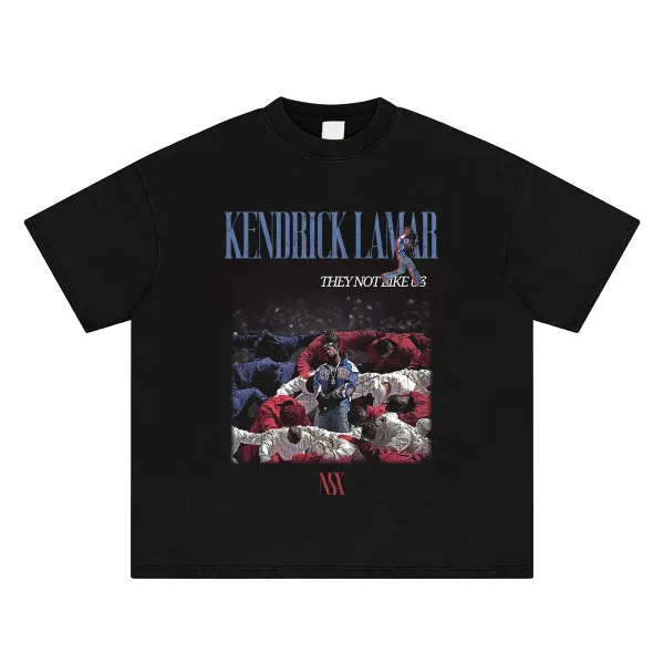 Design Kendrick Lamar They Not Like Us NY Graphic T-Shirt Black T-Shirts - 1