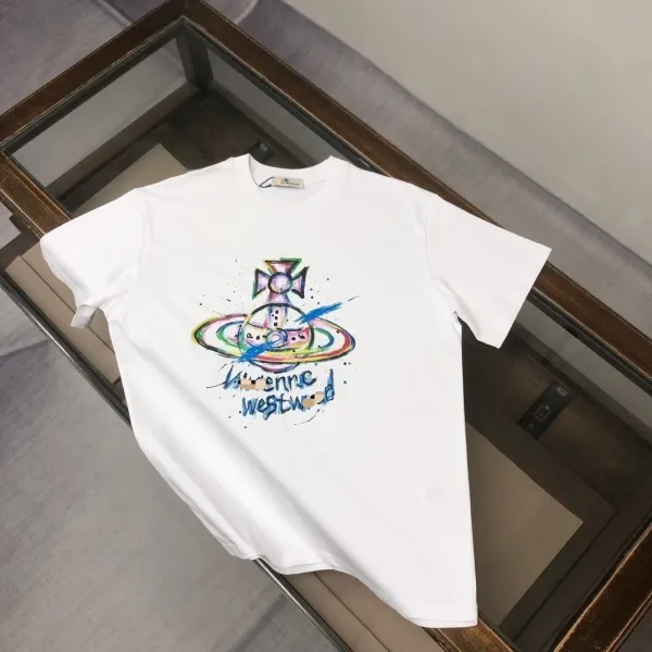 Vivienne Westwood Orb Watercolor Print White T-Shirt - 1