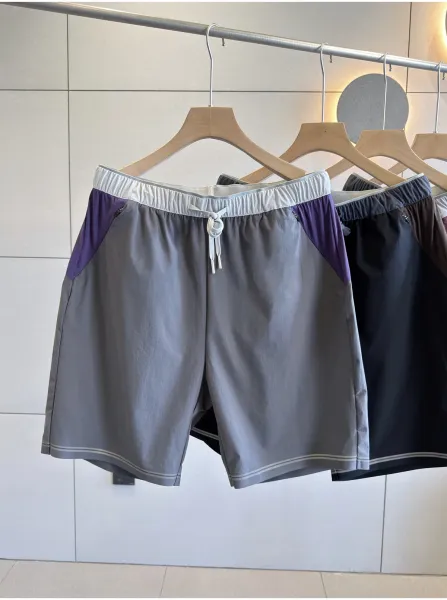 Design Performance Shorts Gray Purple Contrast Shorts - 4
