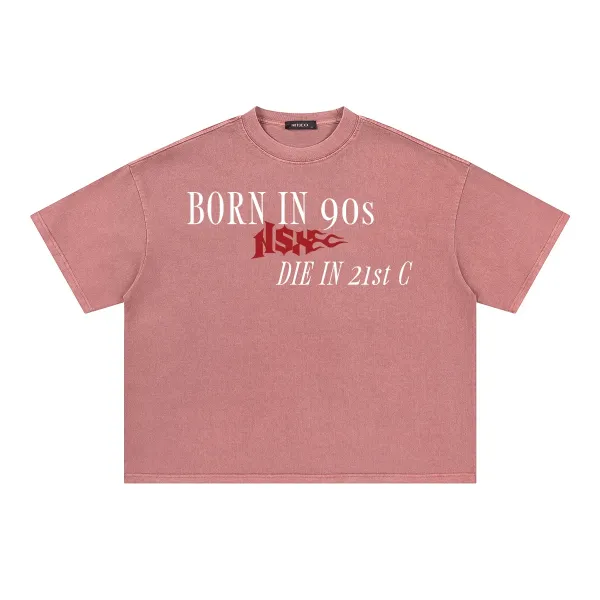 Design NOTSEXX Born In 90s Die In 21st C Pink T-Shirt T-Shirts - 1