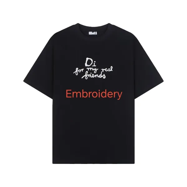 Design Embroidery Graphic T-Shirt White - 5