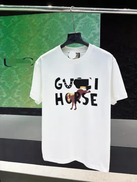 Gucci Horse Print Graphic T-Shirt White - 1