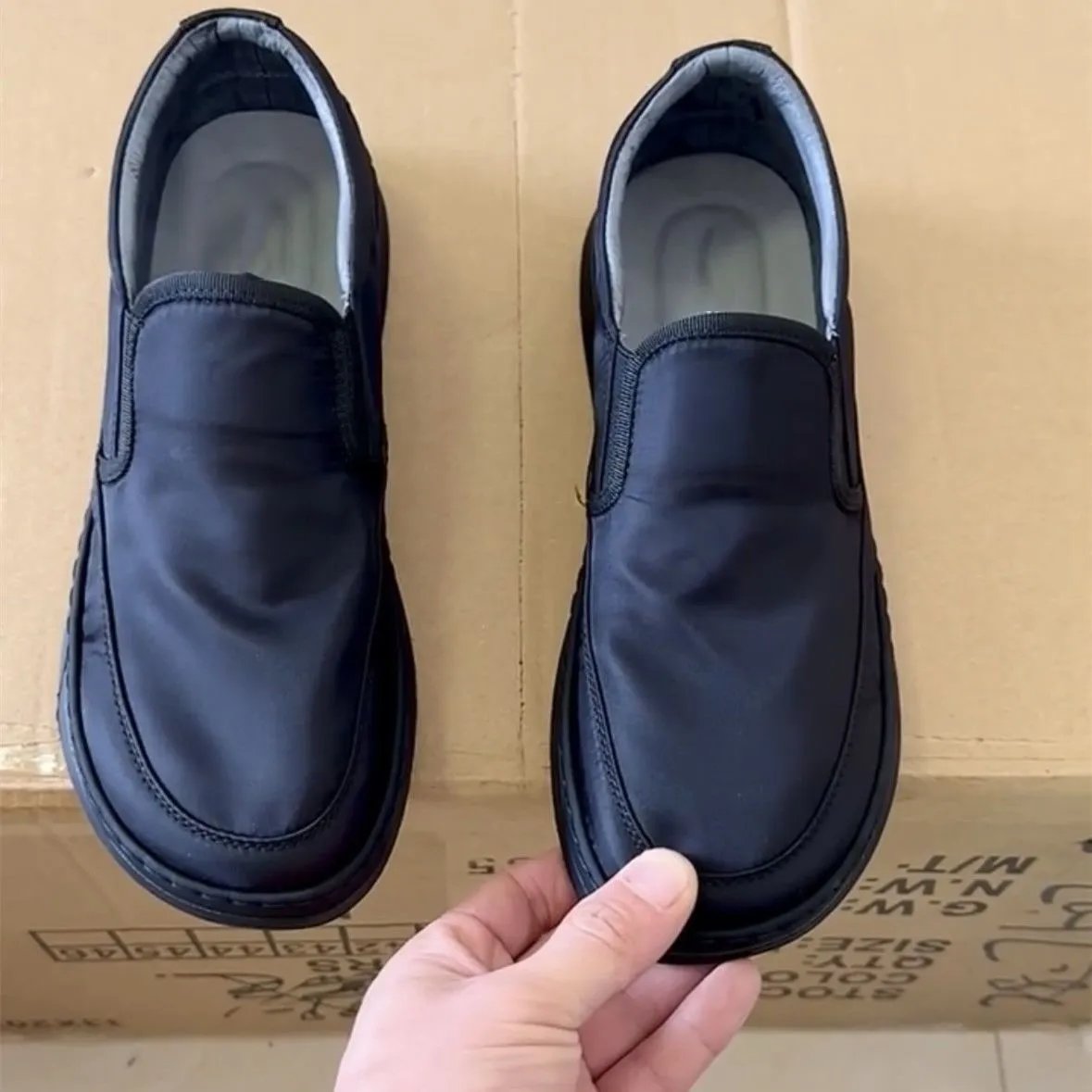 Design Slip-On Loafers Gray Comfort Edition Casual Shoes - 9