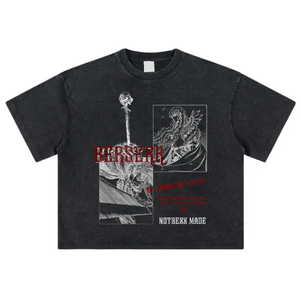 Design NOTSEXX x Berserk Long Sleeve T-Shirt Black T-Shirts - 14