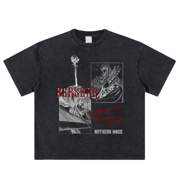 Design NOTSEXX x Berserk Long Sleeve T-Shirt Black T-Shirts - 15