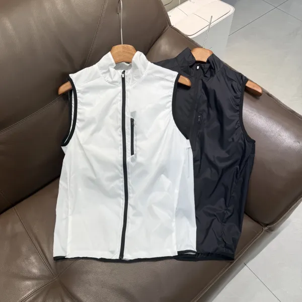 Design Lightweight Windproof Vest Black Outerwear.vest - 2