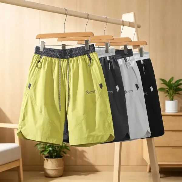 Design Outorave E.D.Q. Quick-Dry Performance Shorts Lime Green Shorts - 4