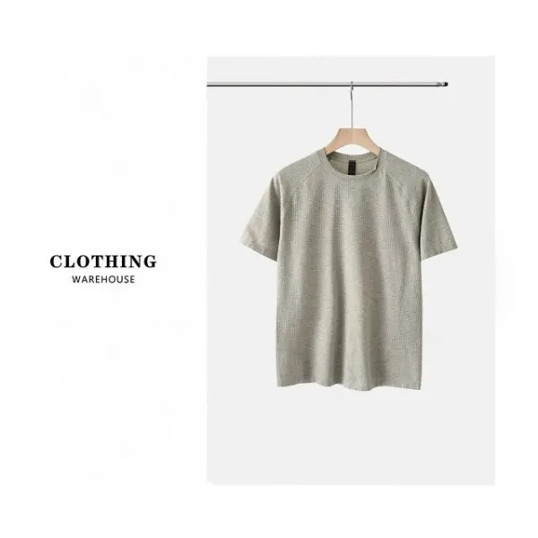 Design Textured Performance T-Shirt Gray - 36