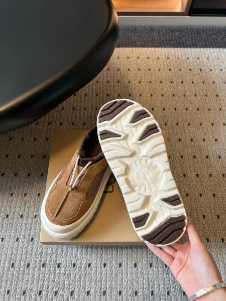 Design Chunky Platform Slip-On Sneakers Orange Beige - 10