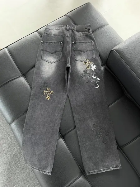 Chrome Hearts Cross-Embellished Black Sweatpants - 37