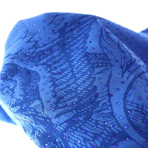Design Perforated Mesh Shorts Blue - 6