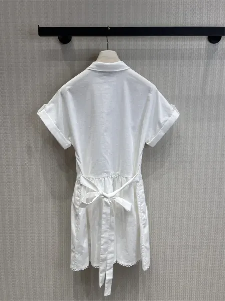 Design Ruffled Pocket Shorts White - 4