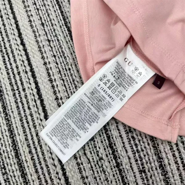 Gucci Logo Print Pink T-Shirt - 10