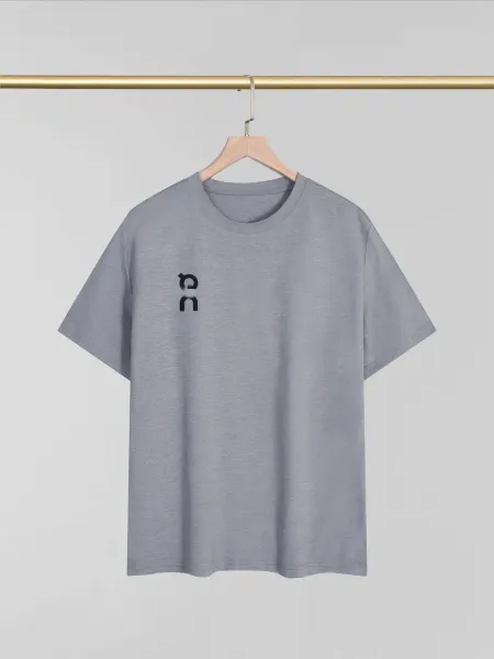 On Running Logo T-Shirt Gray T-Shirt - 1