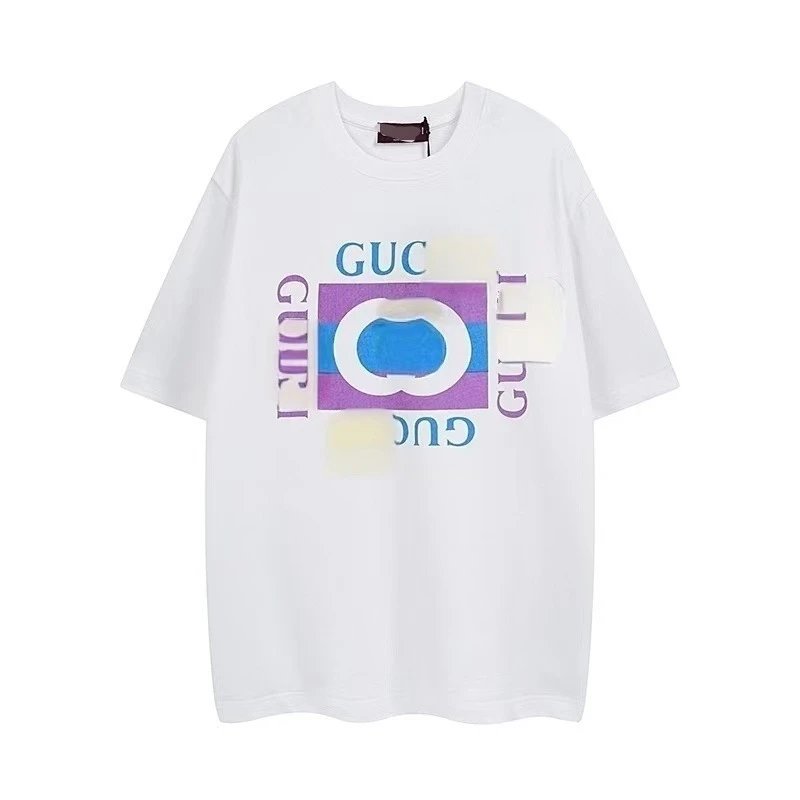 Gucci Graphic Print Oversized T-Shirt Navy - 5