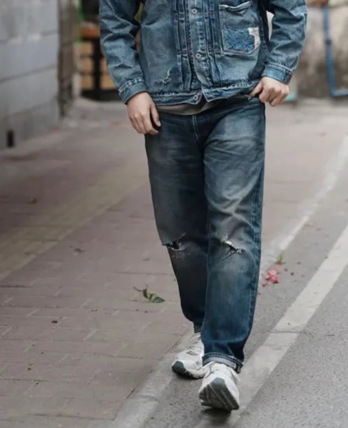 Carhartt Work In Progress Distressed Gray Denim Pants Jeans - 16