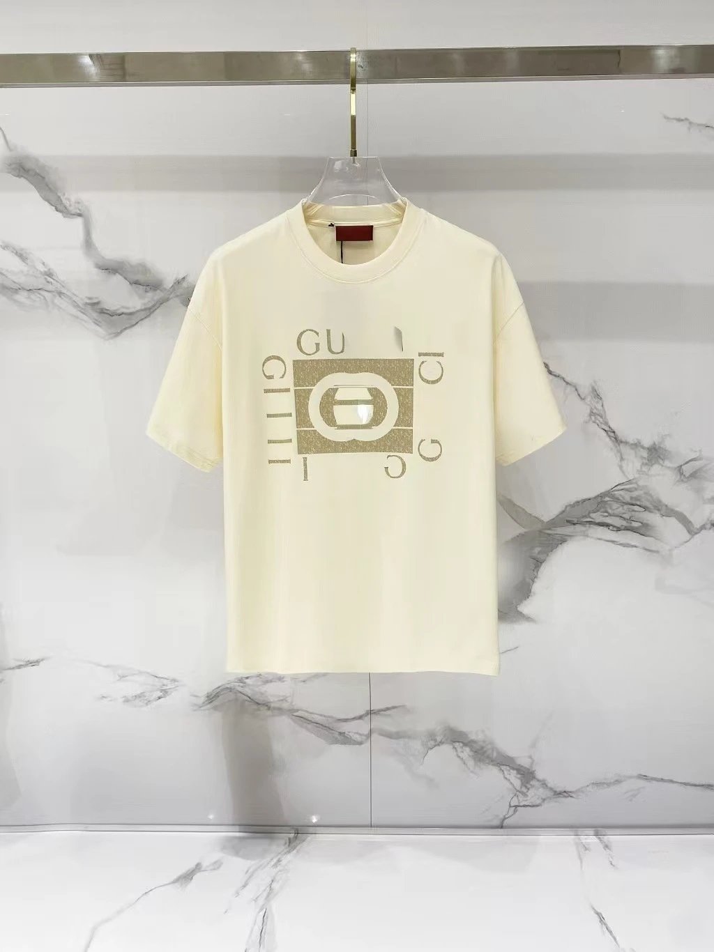 Gucci Graphic Print Oversized T-Shirt Navy - 20