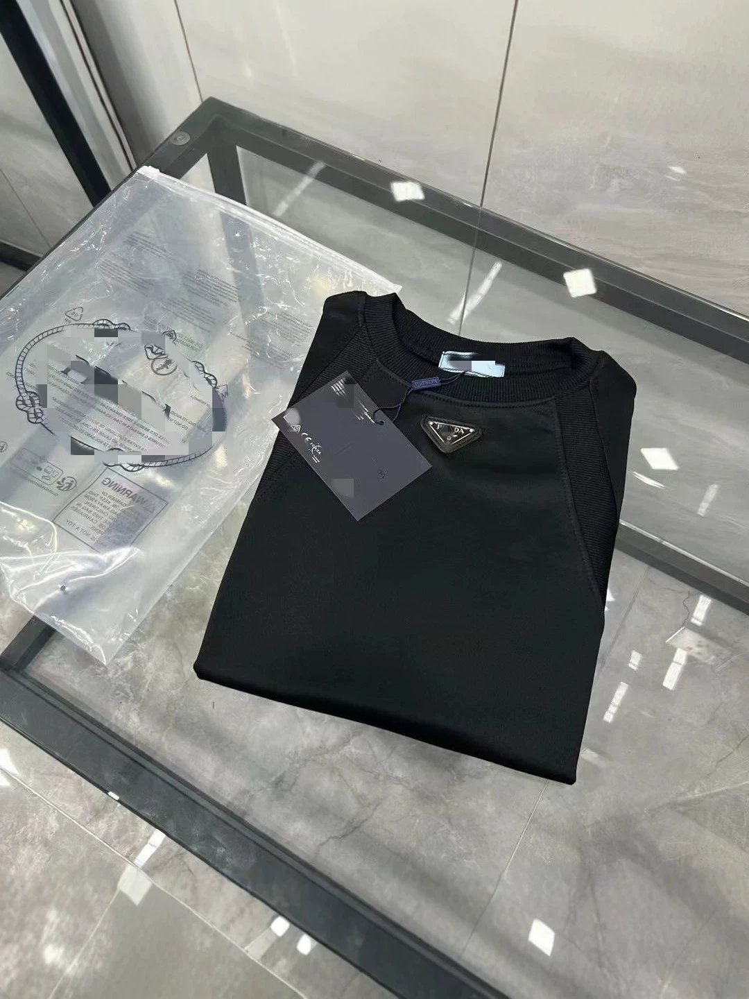 Prada Re-Nylon T-Shirt Black - 7