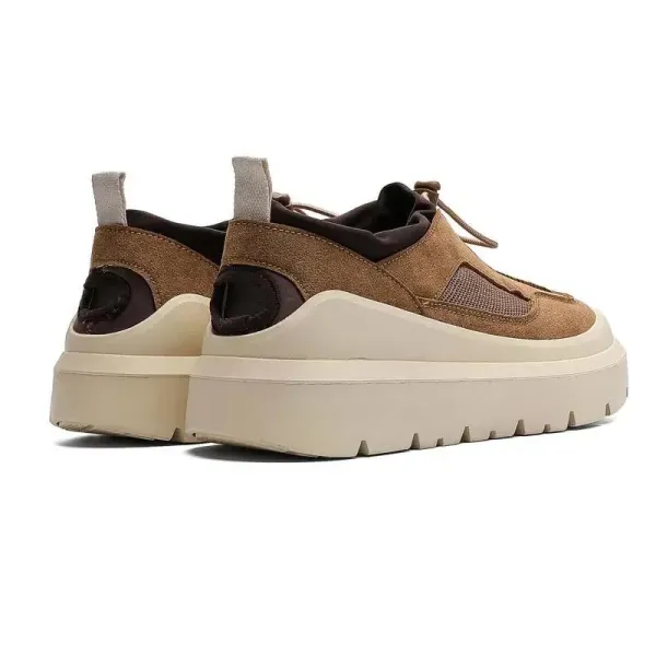 Design Chunky Platform Slip-On Sneakers Orange Beige - 7