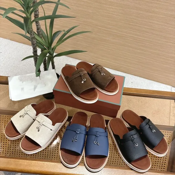 Hermès Oran Slide Black Leather Sandals Slippers - 2