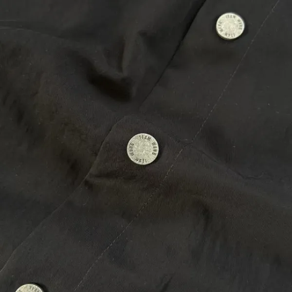 Design Black Mandarin Collar Shirt - 29