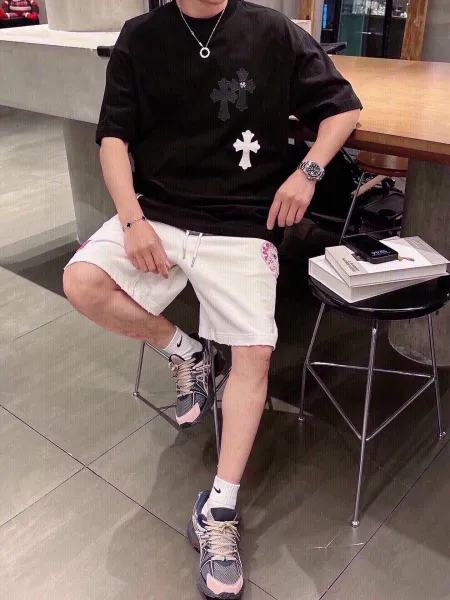 Chrome Hearts Cross Embroidered White T-Shirt - 3