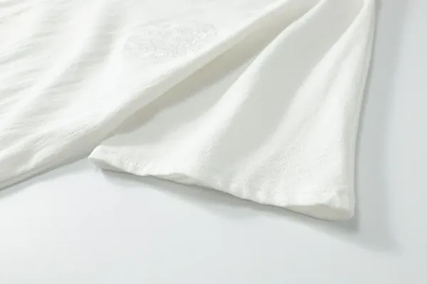 Design YAOBEI V-Neck Linen Blend Shirt White Shirt - 13