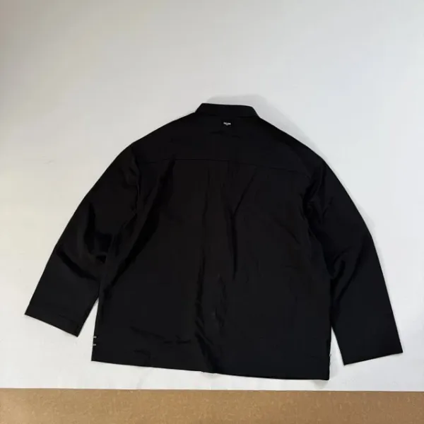 Design Black Mandarin Collar Shirt - 21