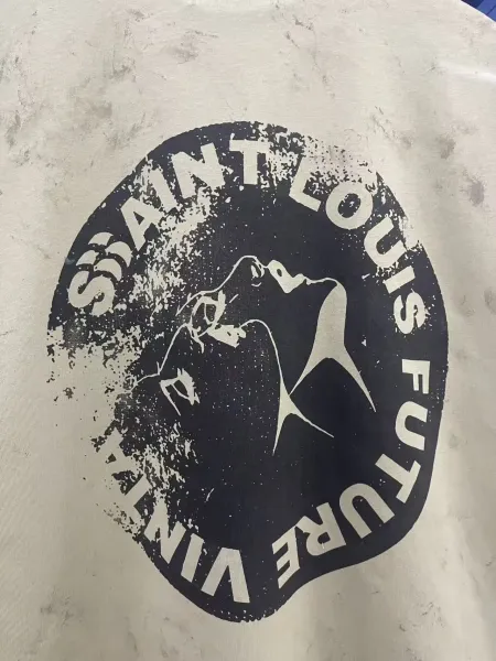Saint Tears Graphic Print Oversized T-Shirt White - 7
