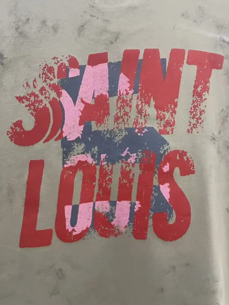 Saint Tears Graphic Print Oversized T-Shirt White - 13