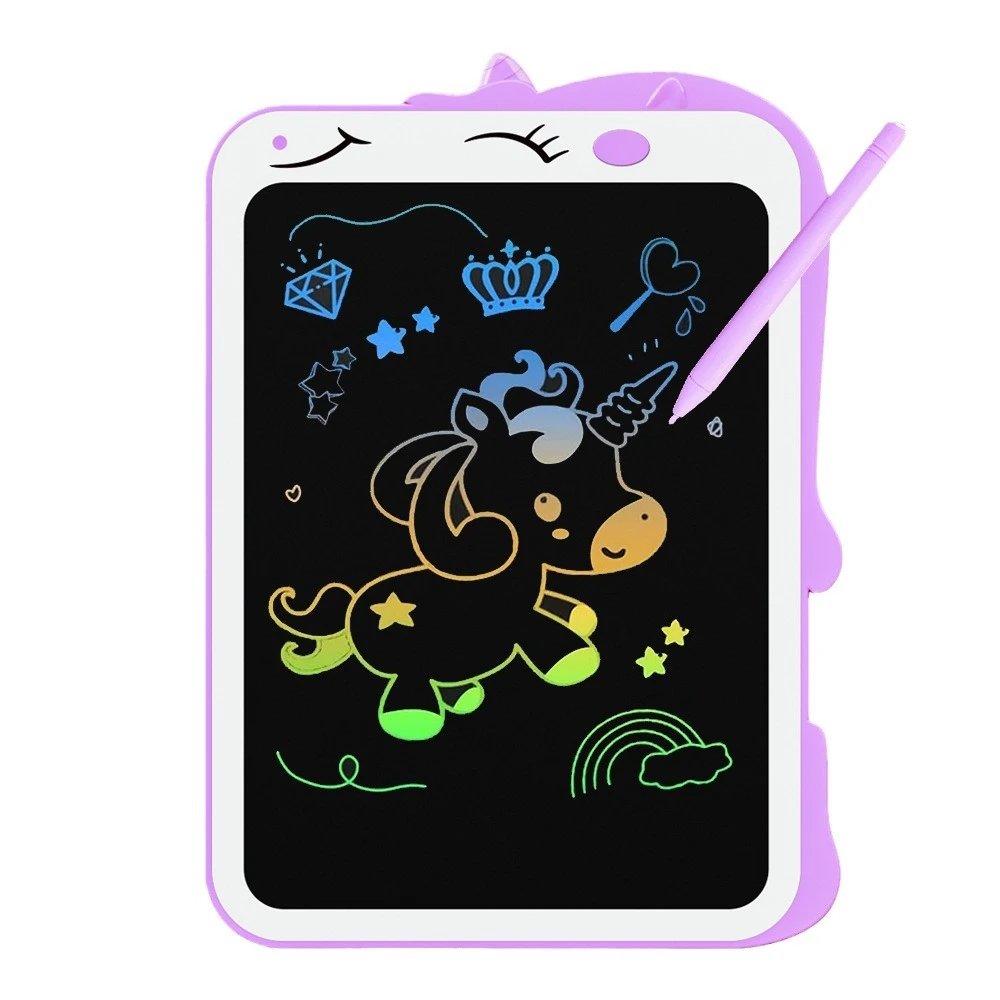 Design Unbranded Rainbow Unicorn LCD Writing Tablet Purple Kids Toy Electronics