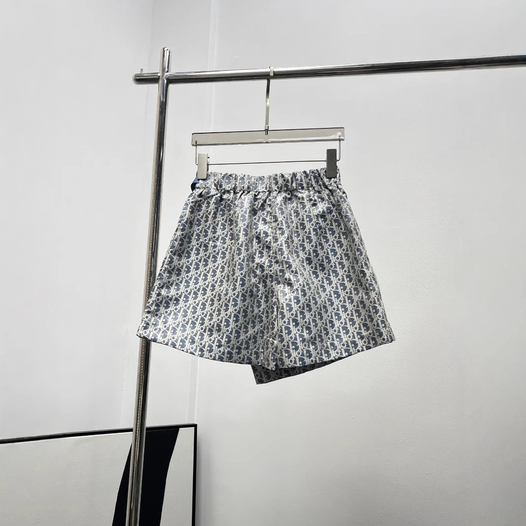 Dior Oblique Print Beige Blue Wrap Skirt