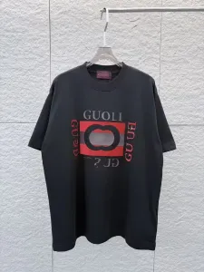 Gucci Guoli Graphic Print Oversized T-Shirt Black