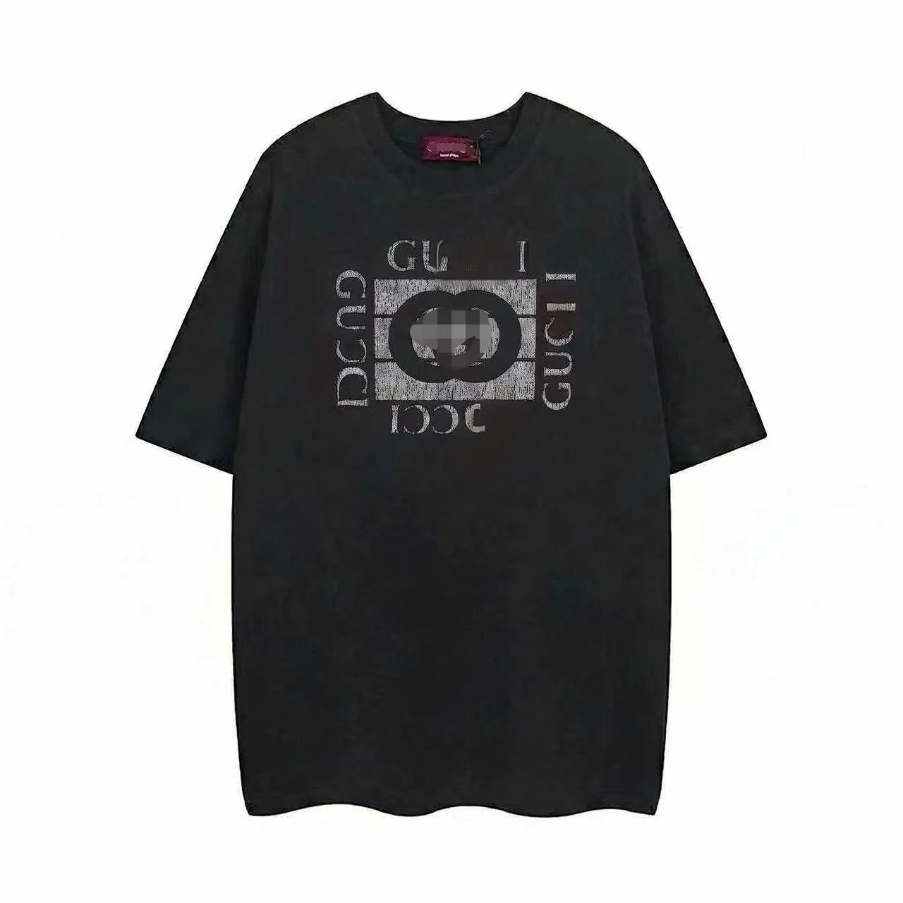 Gucci Graphic Print Oversized T-Shirt Navy - 14