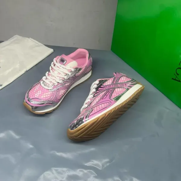 Asics Gel-Lyte III Pink Snake Print Metallic Silver Sneakers Running Shoes - 1