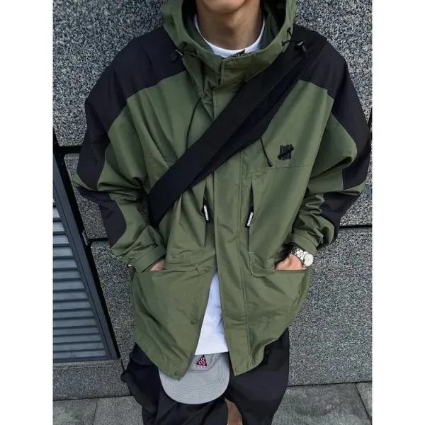 Design UNDEFEATED Field Jacket Olive Green and Black Outerwear - 4