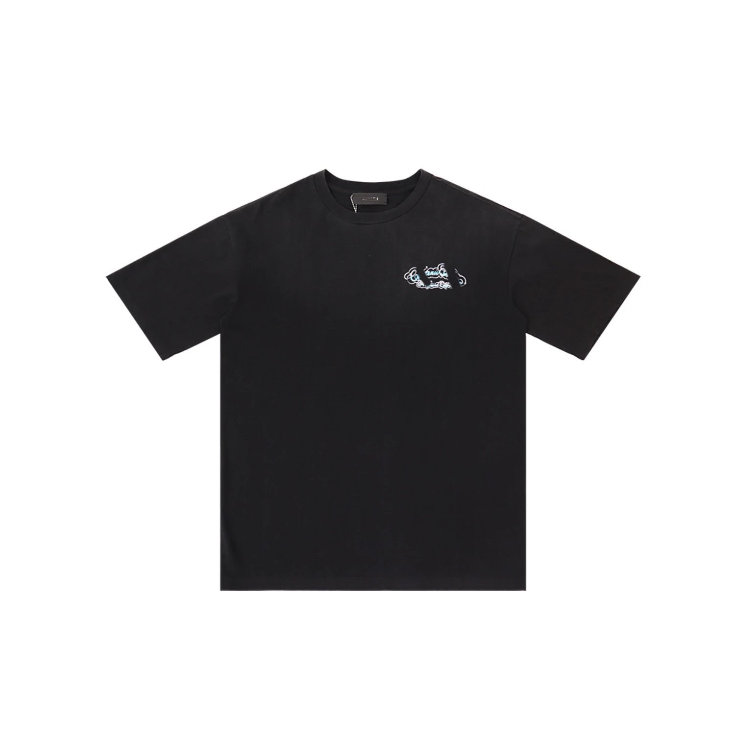 Black Graphic Print T-Shirt Black Streetwear