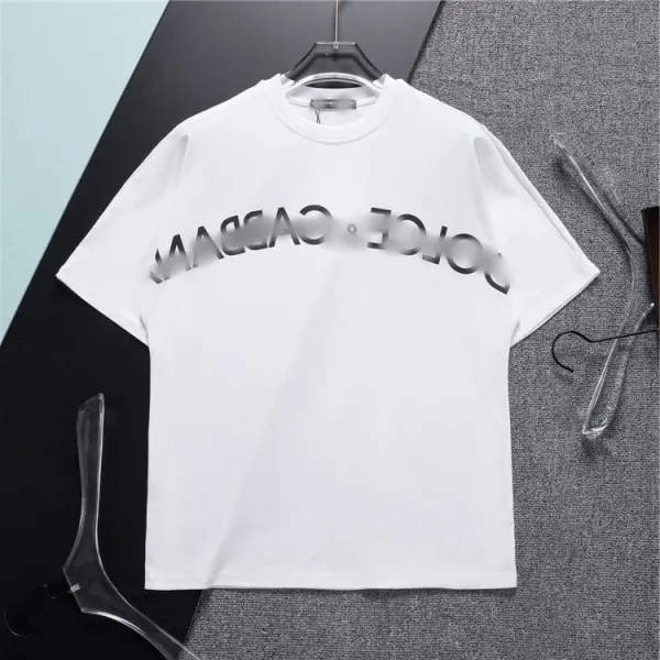 Dolce & Gabbana Logo Print White T-Shirt - 1
