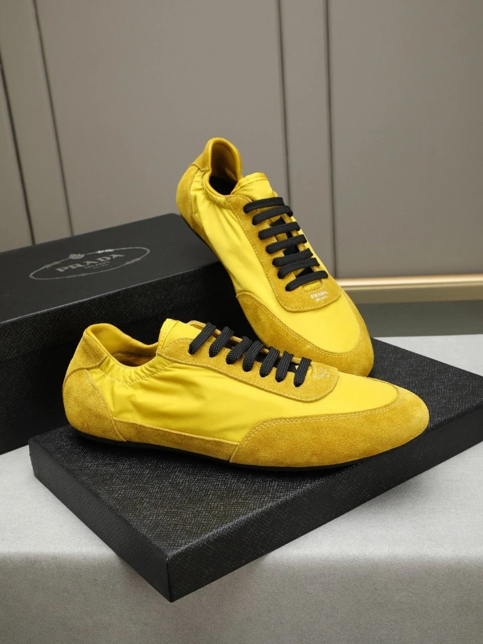 Prada Re-Nylon Sneakers Pink and Black - 19