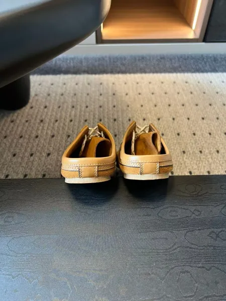 Design Mule Sneaker Green and Yellow Lace-Up Slip-On Sneakers - 13