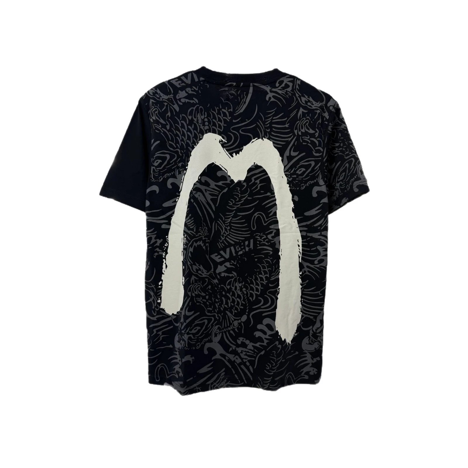 Evisu Osaka Japan Black Graphic Print T-Shirt
