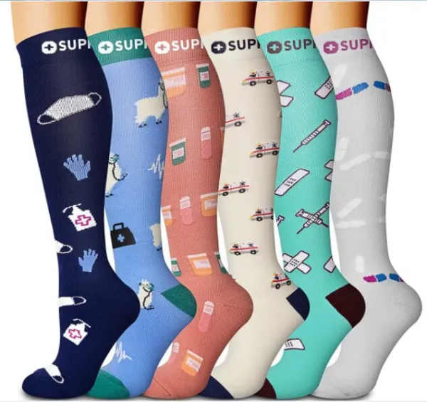 Design Cat-Themed Knee-High Socks Set Multicolor Socks - 21